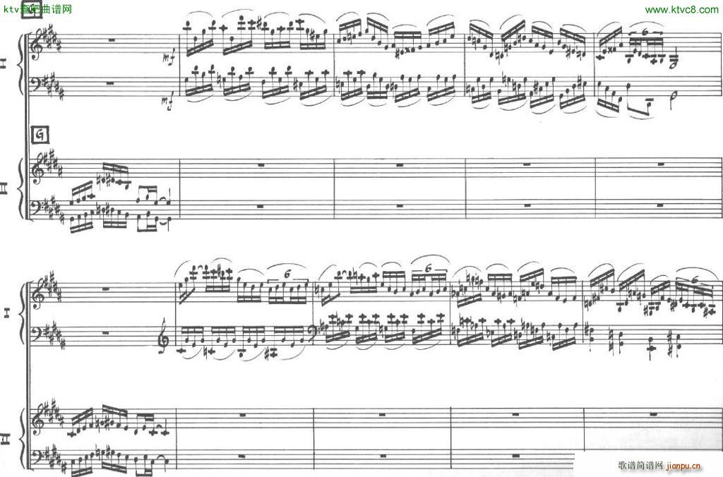 Bolling Sonata for Two Pianist no 2 Part1 1(钢琴谱)8