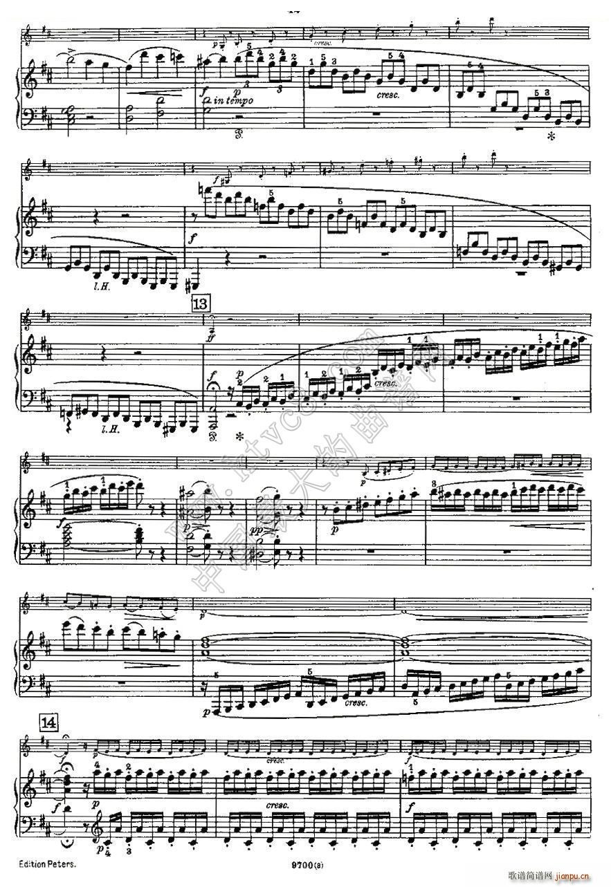 Mozart Violin Sonata No 3 KV 306 第三小提琴奏鸣曲(小提琴谱)21