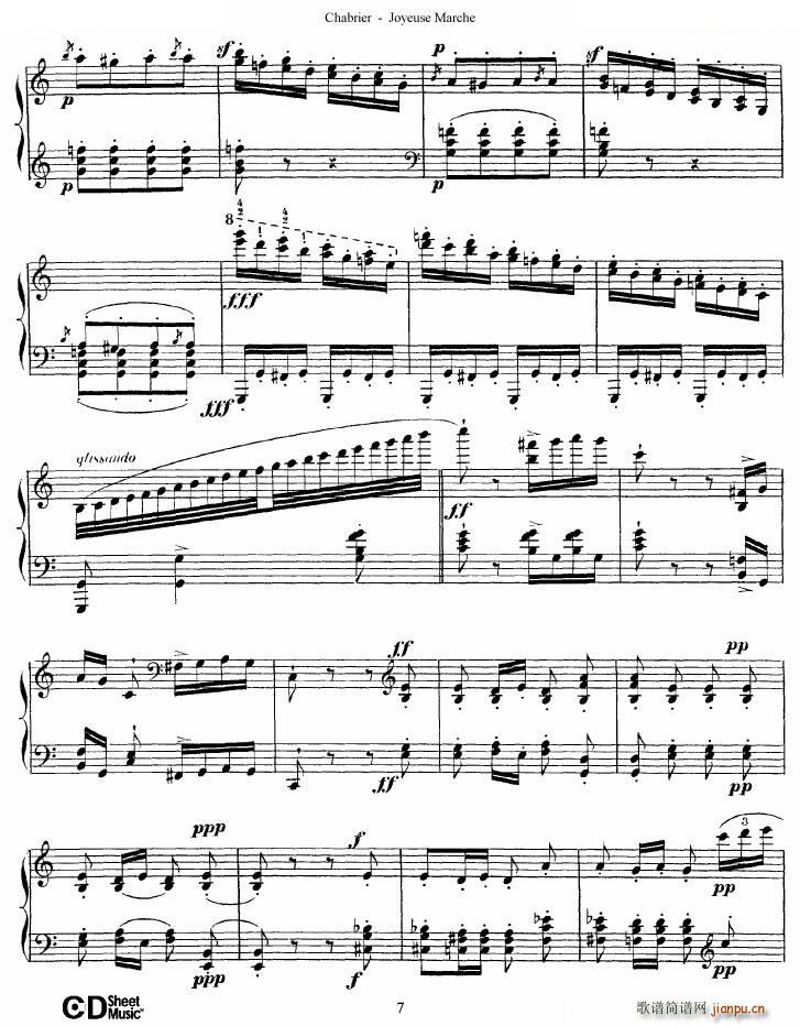 Chabrier Joyeuse Marche Joyeuse Marche(十字及以上)7
