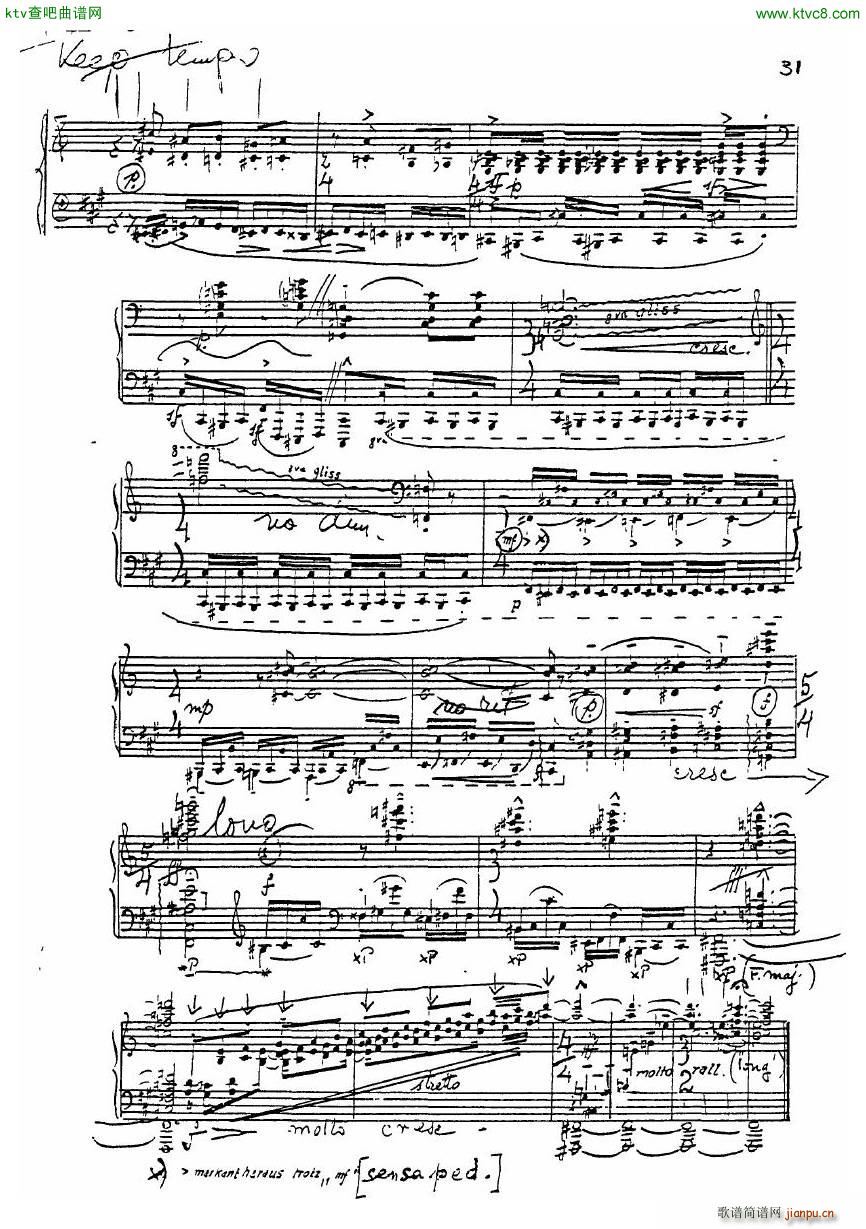 Eckhardt Grammate Sonata no 4(钢琴谱)32