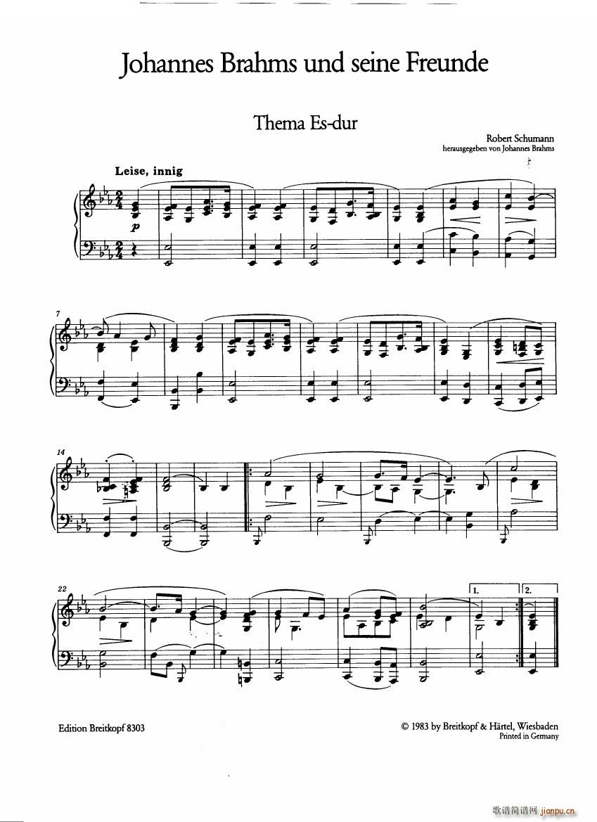 Brahms and his friends Anthology 1 1(十字及以上)5