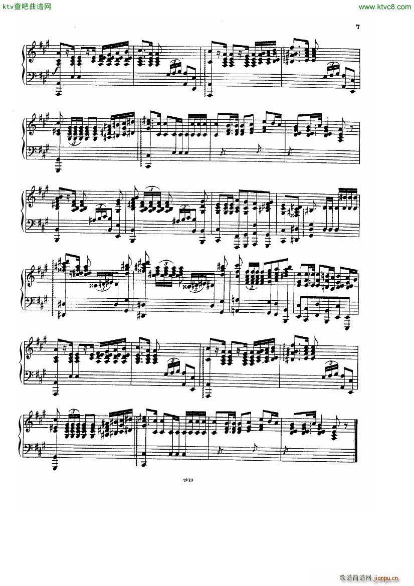 Zichy Chopin Polonaise in A for the left hand(钢琴谱)6