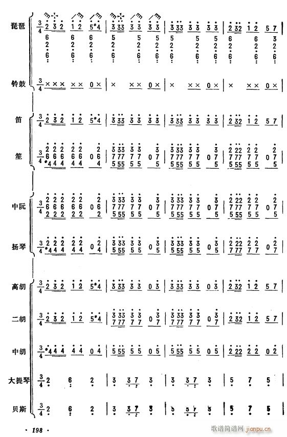 杜鹃啼血 琵琶协奏曲 49(总谱)1