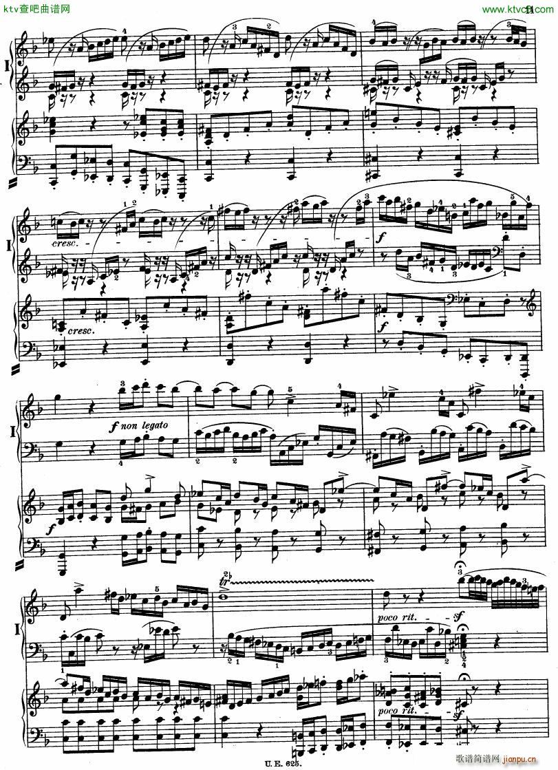 Bach JS BWV 1052 Keyboard Concerto in d ed R ntgen(钢琴谱)11