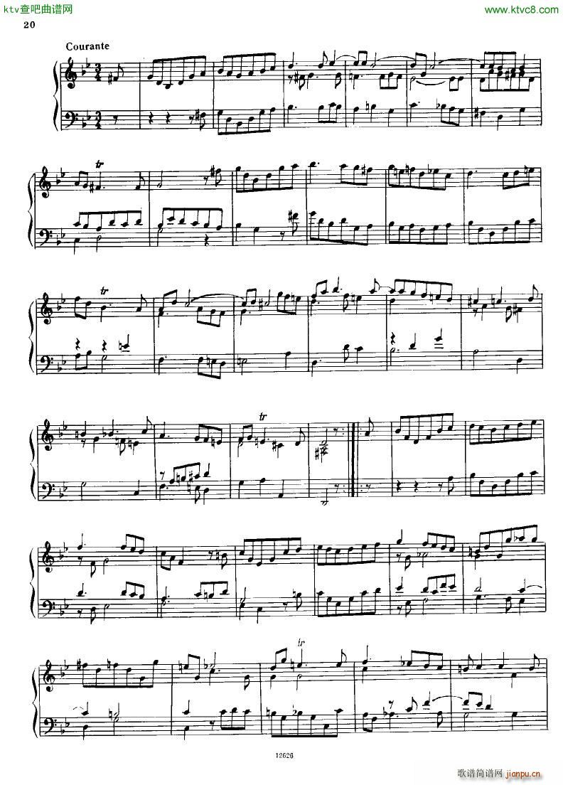 H ndel 1 Suiten for Piano Book 2(钢琴谱)20