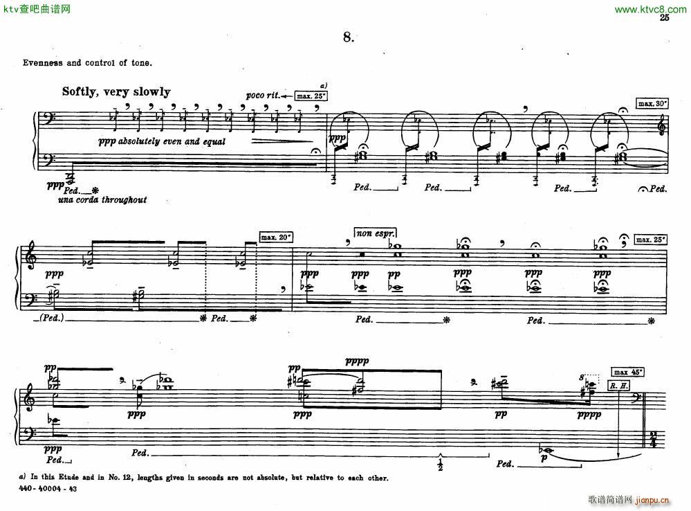 Bolcom 12 etudes for piano(钢琴谱)25