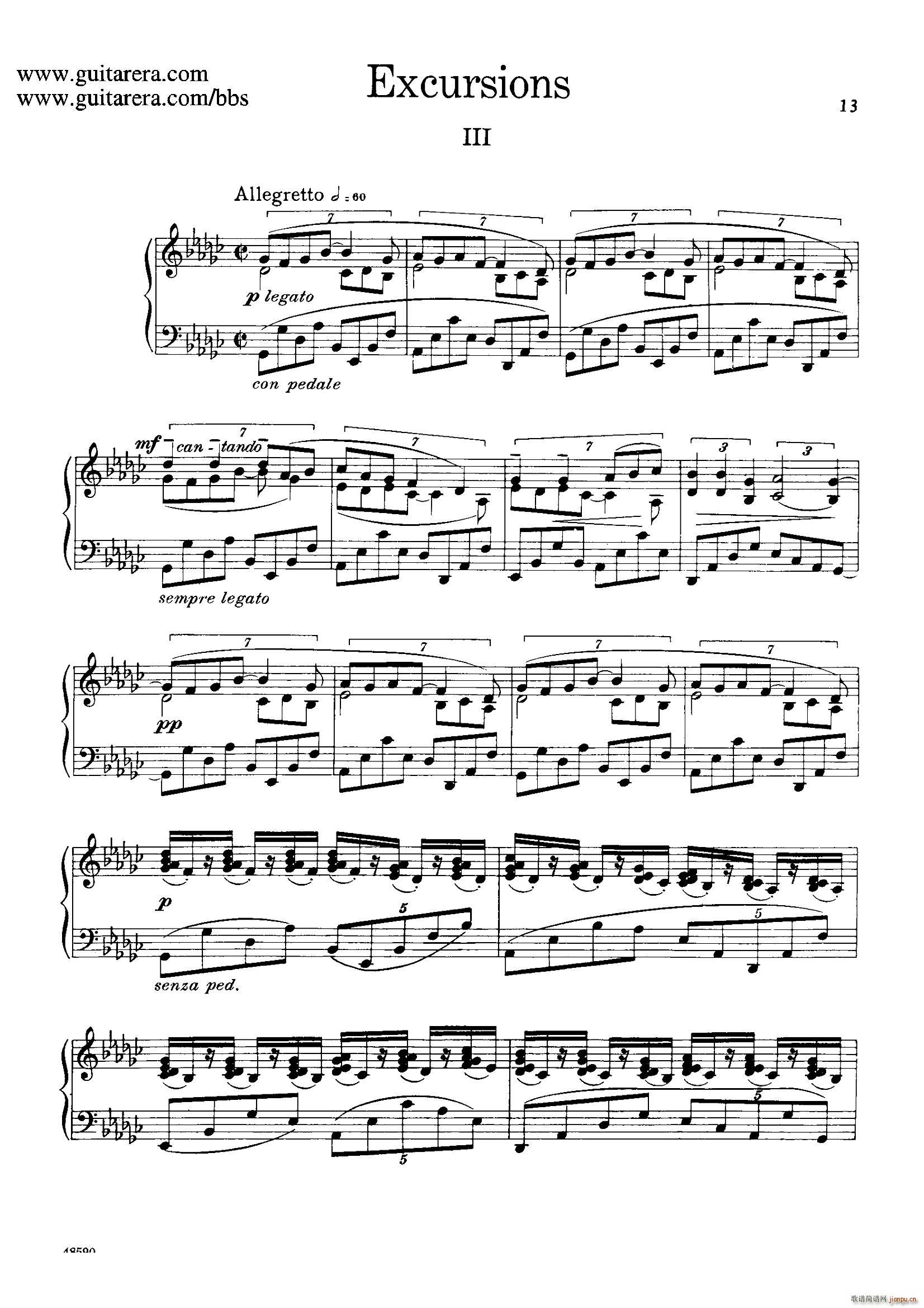 Four Excursions Op 20 旅行 3(钢琴谱)1