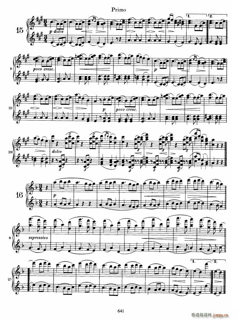 Brahms op 39 Waltzes(钢琴谱)23