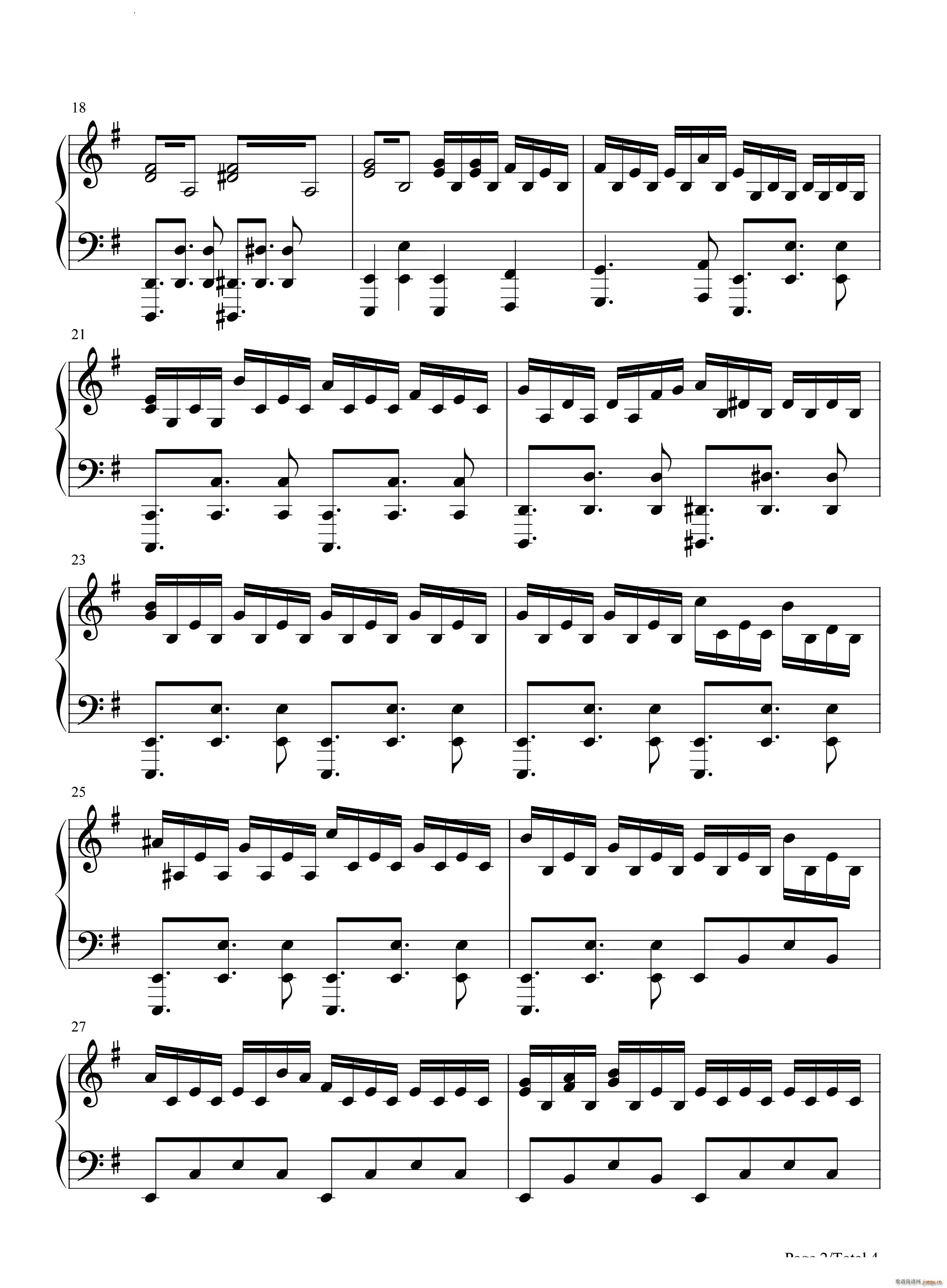 Geralt of Rivia 巫师3 狂猎(钢琴谱)3