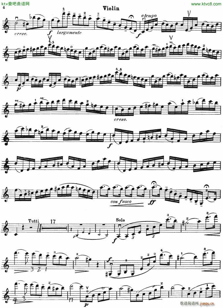 Accolay Jean Baptiste Violin Concerto vl part(钢琴谱)5