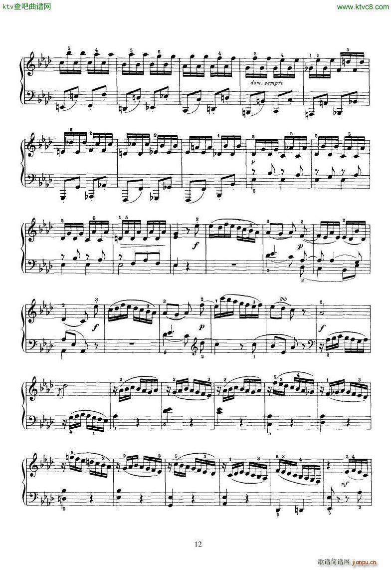 Piano Sonata No 46 in Ab(钢琴谱)12