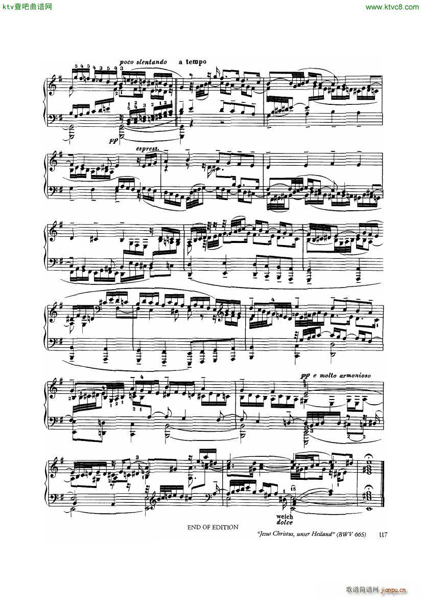Bach Busoni Ten Chorale Preludes(钢琴谱)31