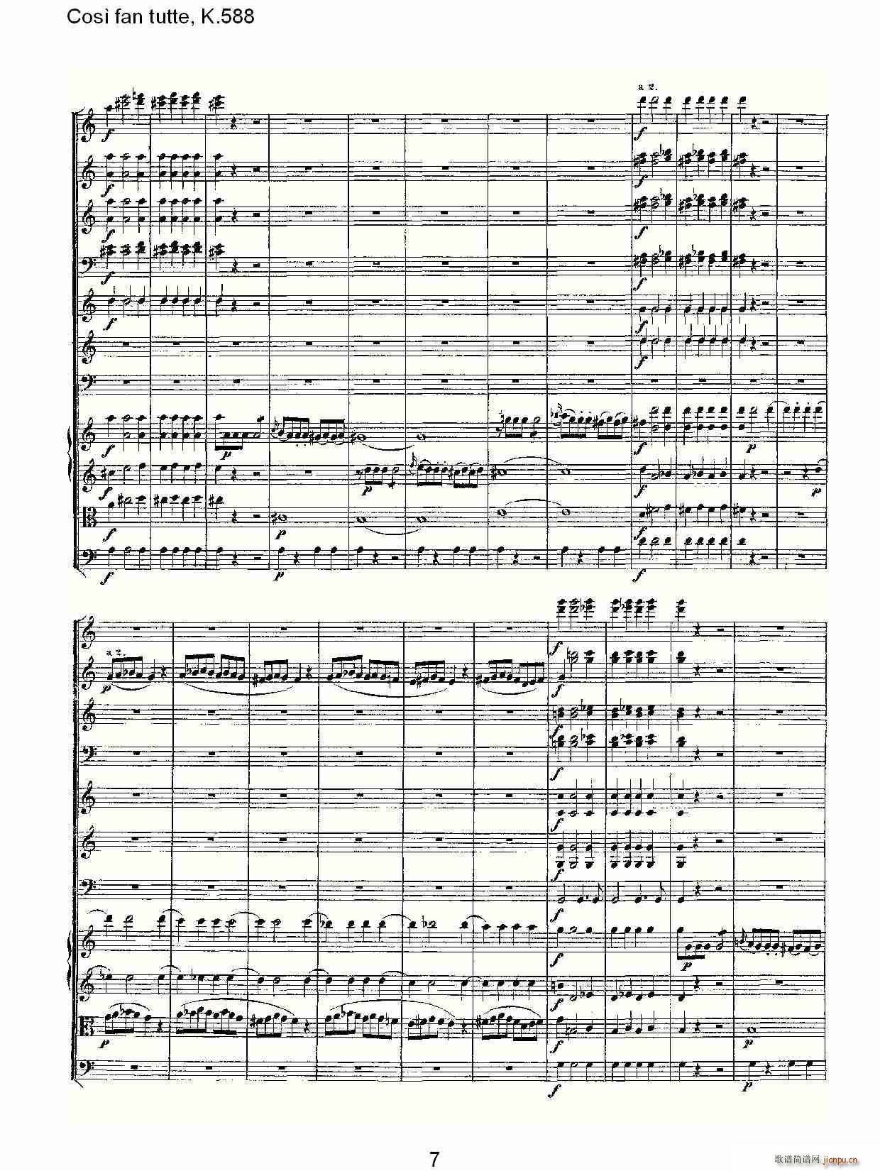Cosě fan tutte, K.588(十字及以上)7