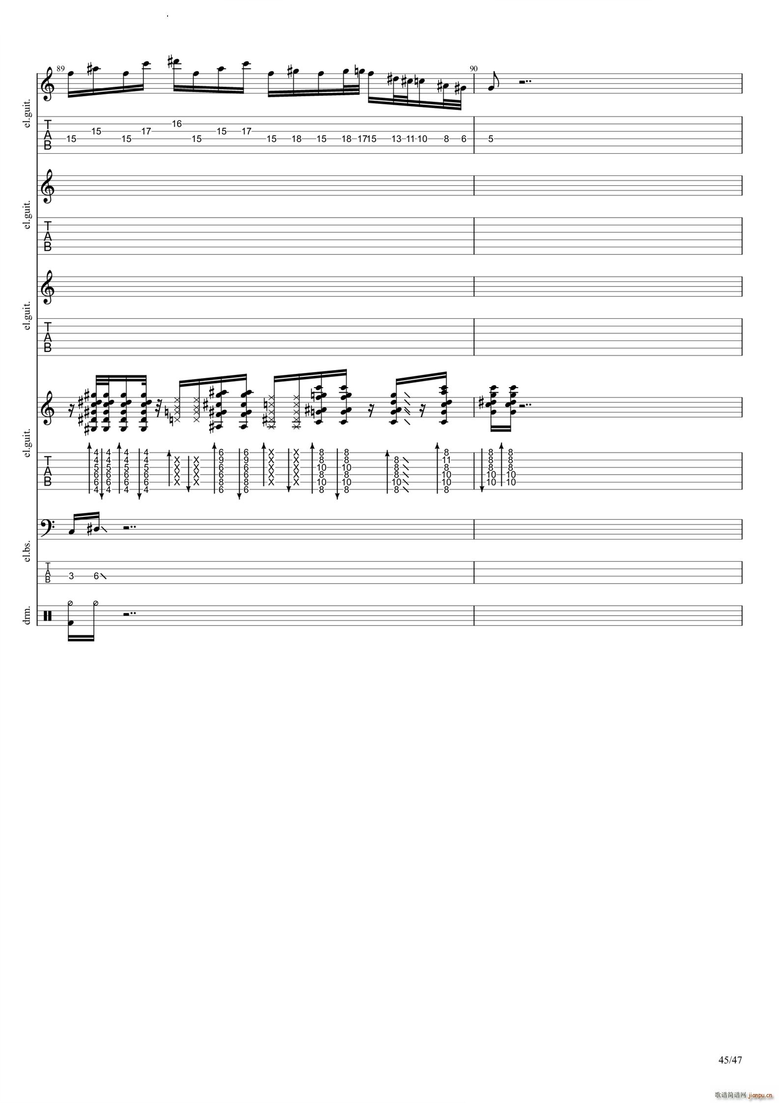 Empty(吉他谱)46
