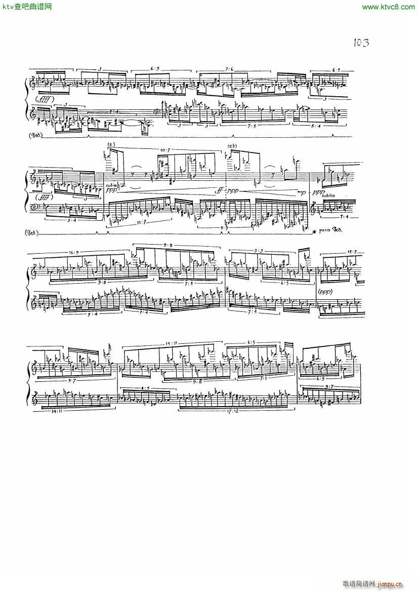 finnissy michael verdi transcription no 12(钢琴谱)6