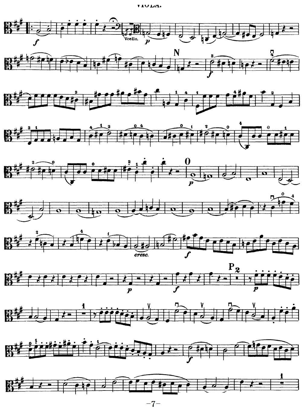 Mozart Quartet No 18 in A Major K 464 Viola(十字及以上)7