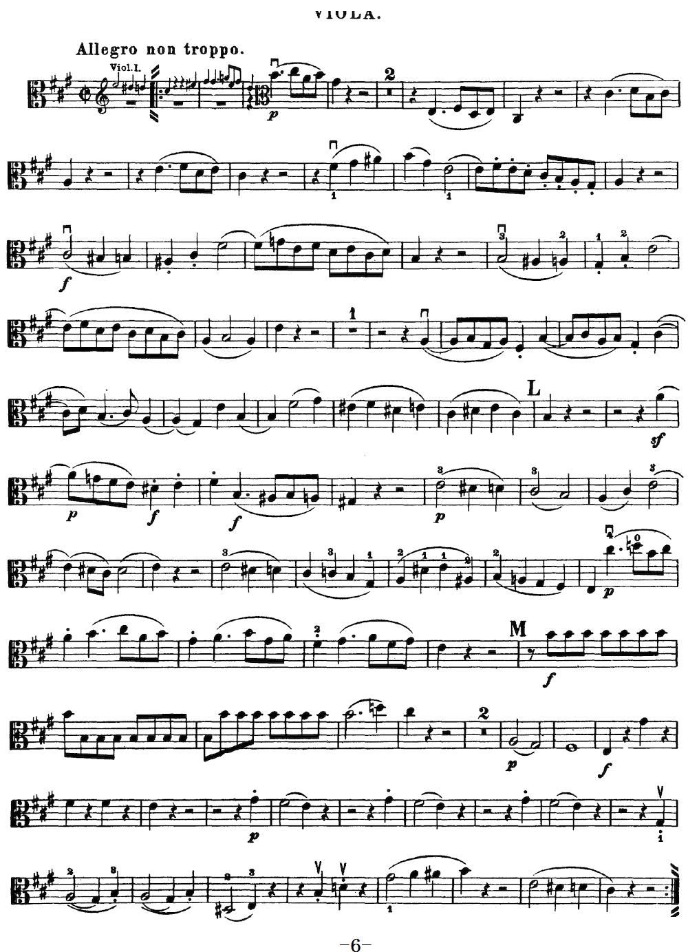 Mozart Quartet No 18 in A Major K 464 Viola(十字及以上)6