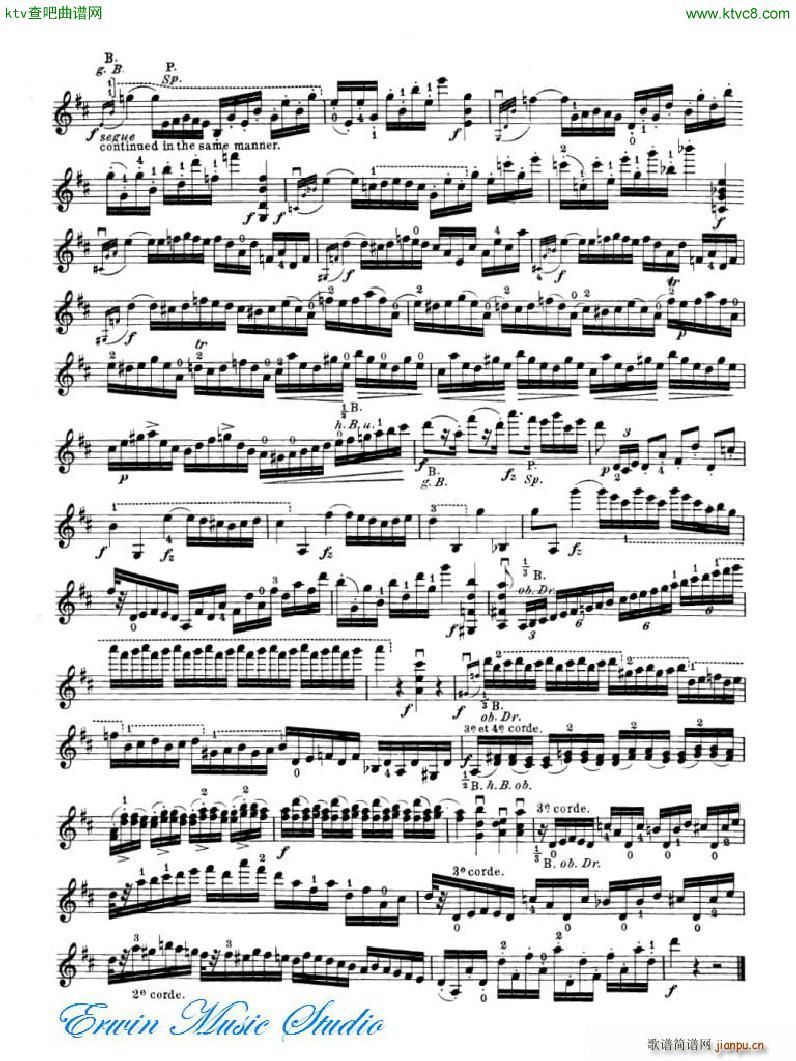 罗德 24首练习曲Pierre Rode 24 Studi Per violino 01 08(十字及以上)10