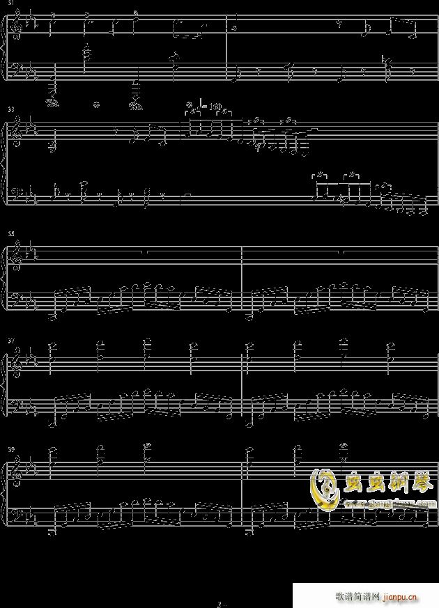 两只老虎变奏曲 儿童歌曲(钢琴谱)3