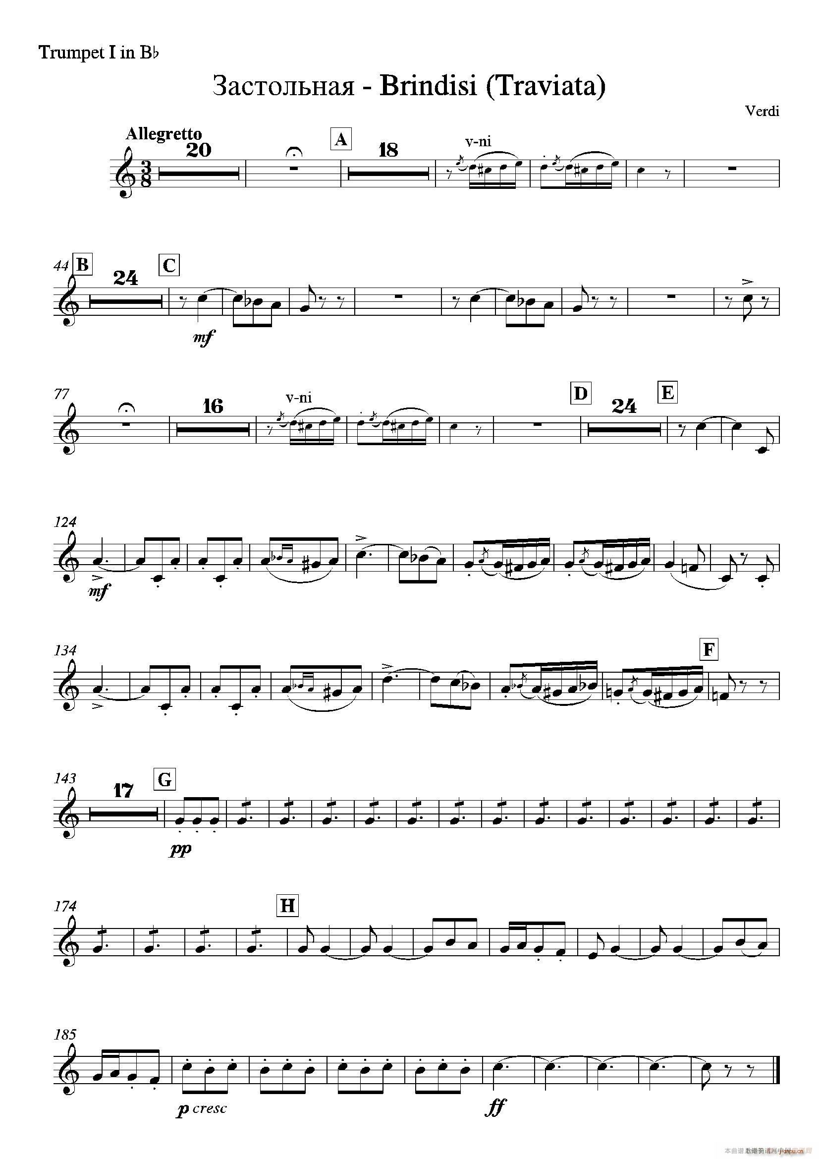 Brindisi La Traviata 管弦乐队(十字及以上)19