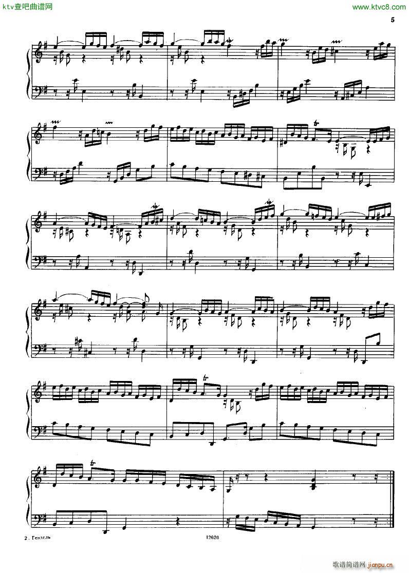 H ndel 1 Suiten for Piano Book 2(钢琴谱)3