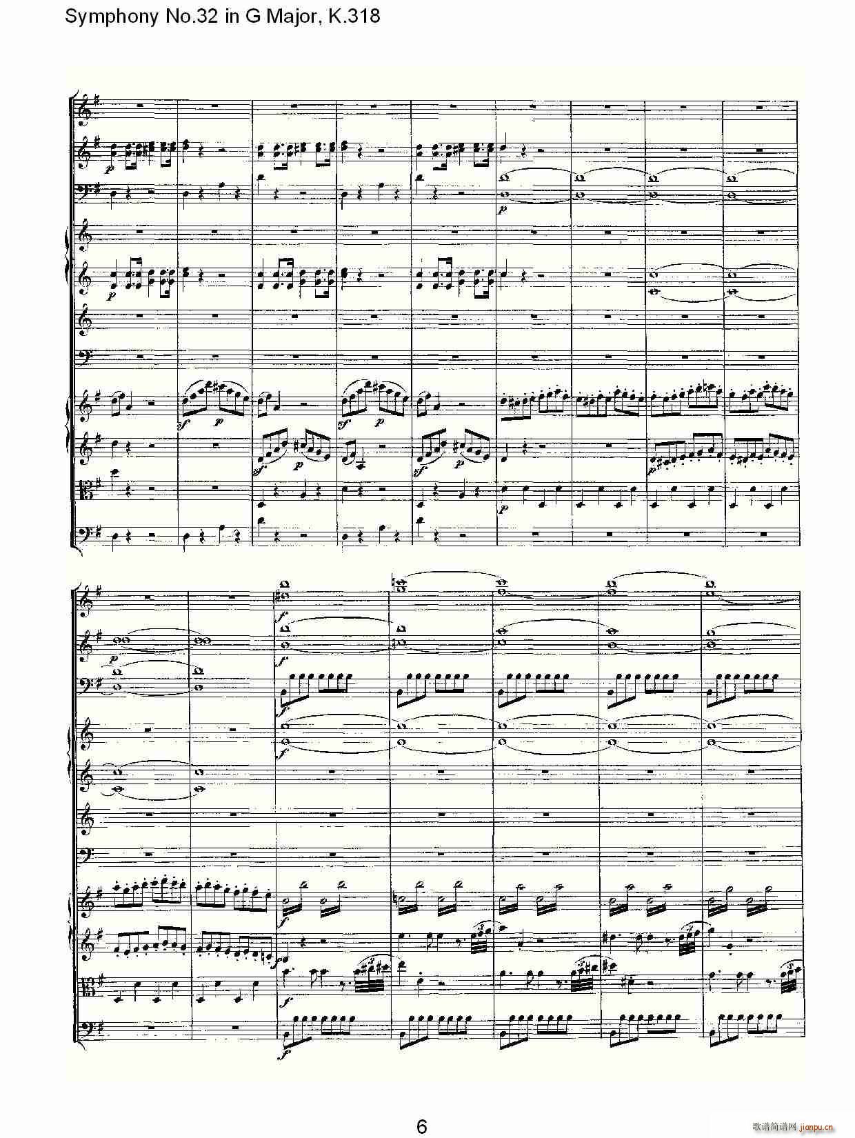 Symphony No.32 in G Major, K.318(十字及以上)6