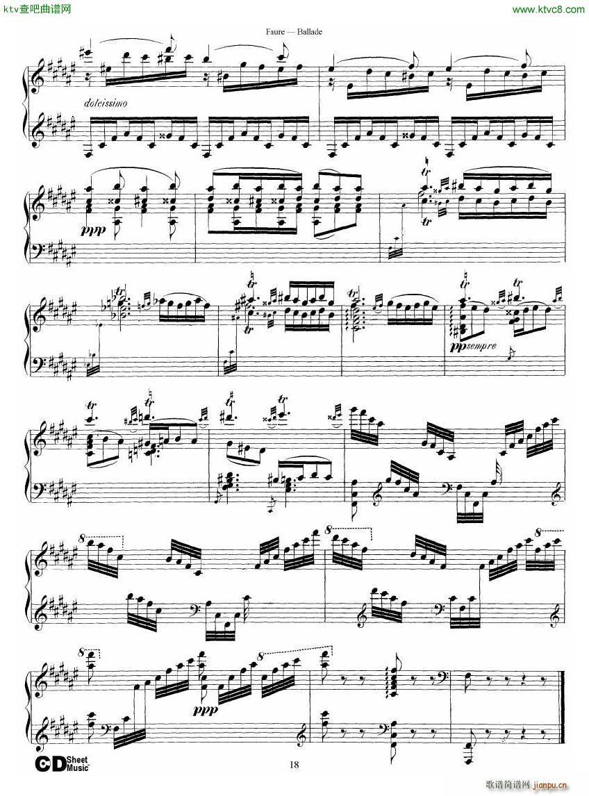 Faure Ballade Op 19(钢琴谱)18