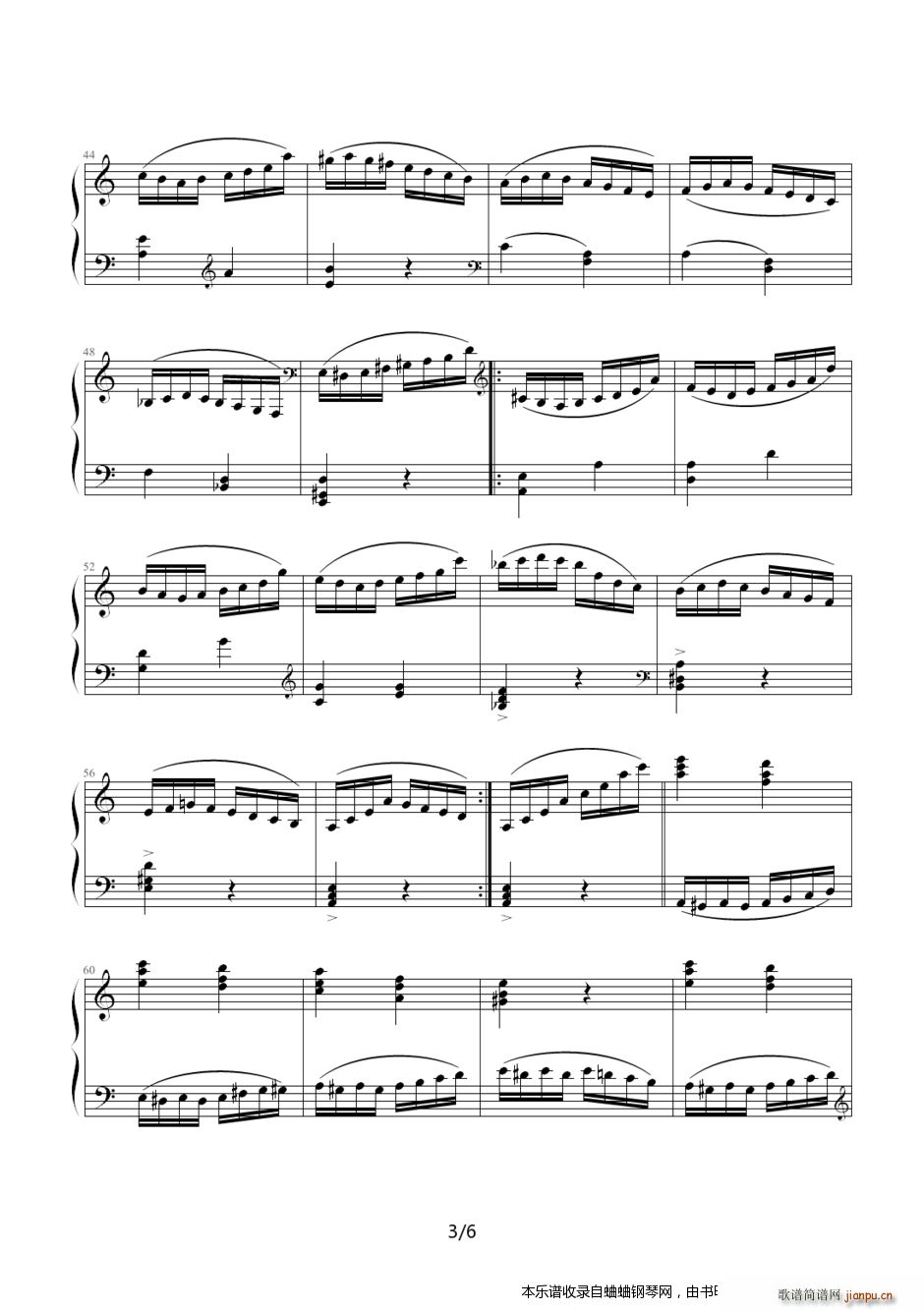 别尔科维奇 帕格尼尼主题变奏曲 精心制作(钢琴谱)3