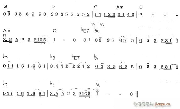 跟着感觉走2(电子琴谱)1