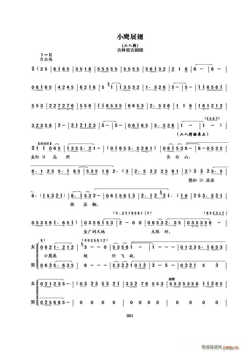 [吉剧二人转]小鹰展翅(十字及以上)1