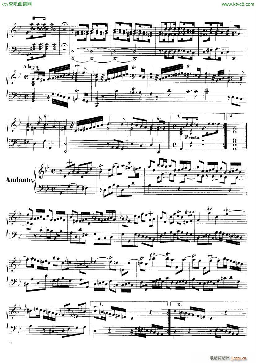 Handel Suite in G minor G250 255(钢琴谱)3