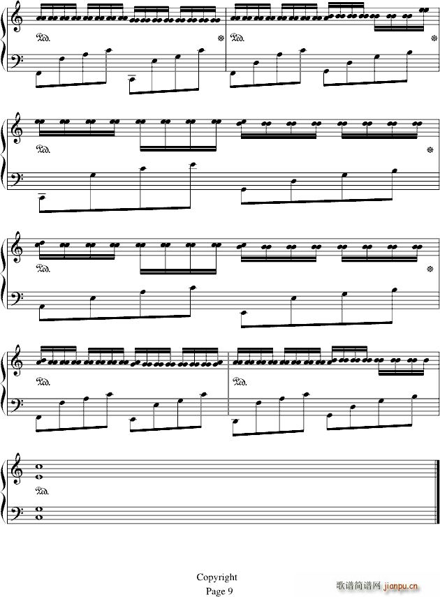 卡农—情感(五字歌谱)3