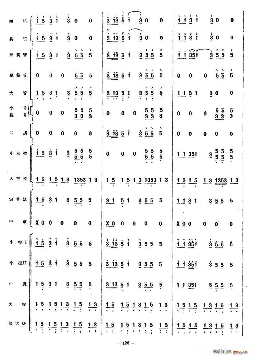跳月舞曲(四字歌谱)16