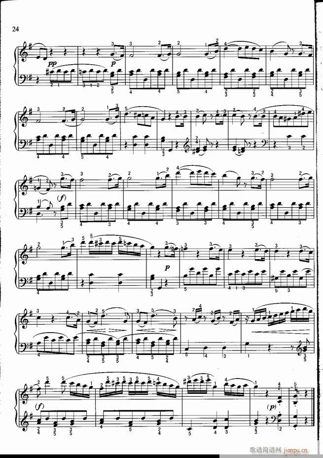 钢琴 不可不弹的世界钢琴名曲100首 五(钢琴谱)25