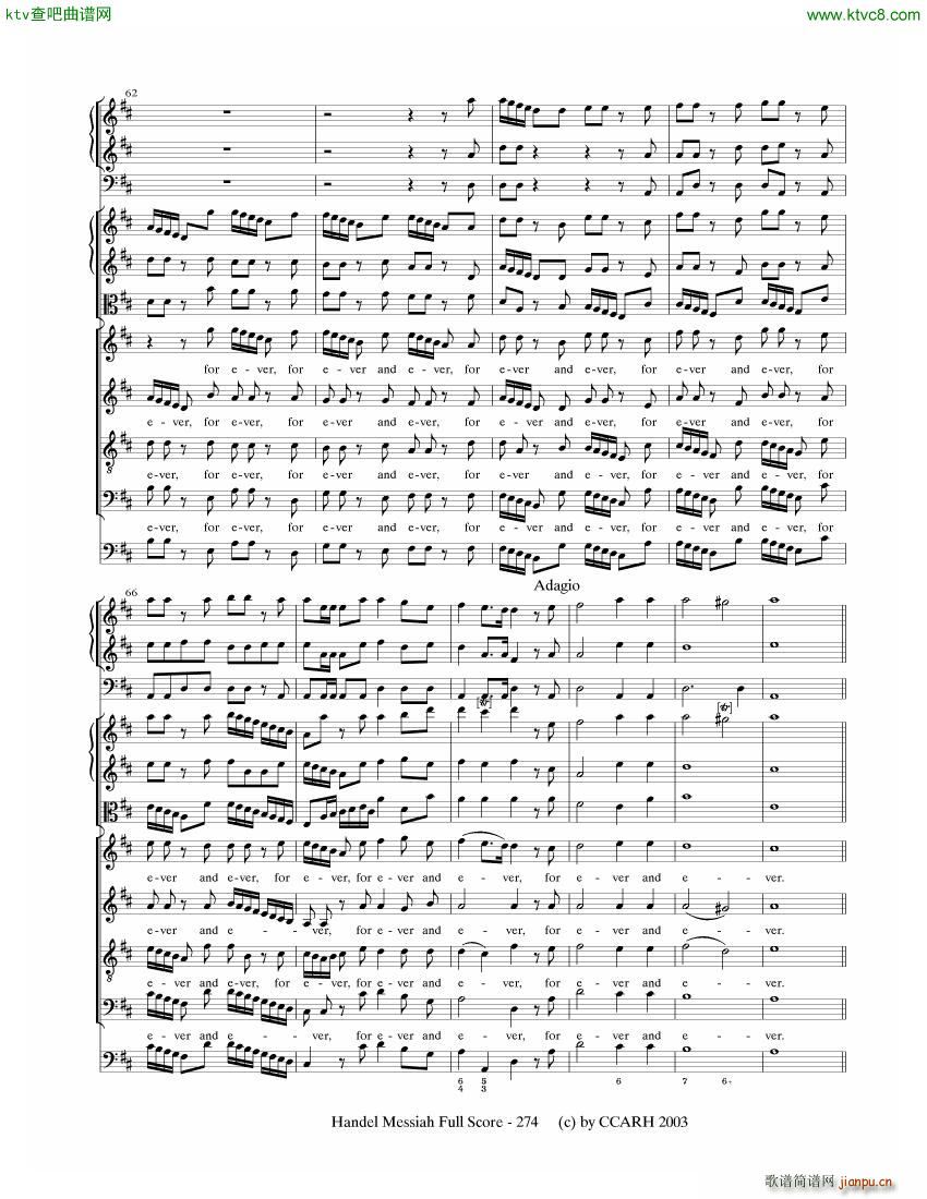 G F Handel Messiah Open Score 七(钢琴谱)33