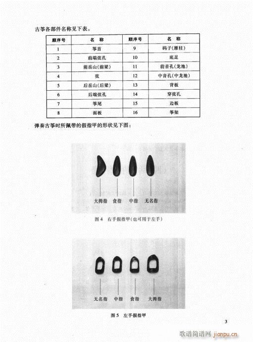 古筝启蒙1-20(古筝扬琴谱)3