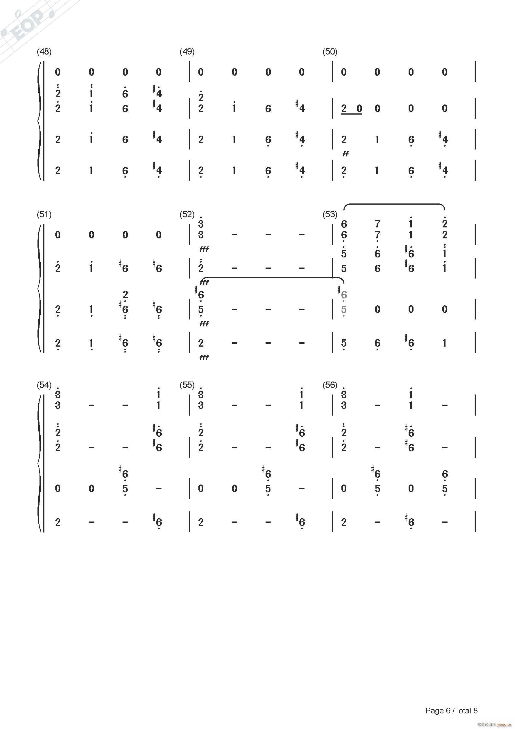 柴可夫斯基 天鹅湖场景 管弦乐四重奏(总谱)6