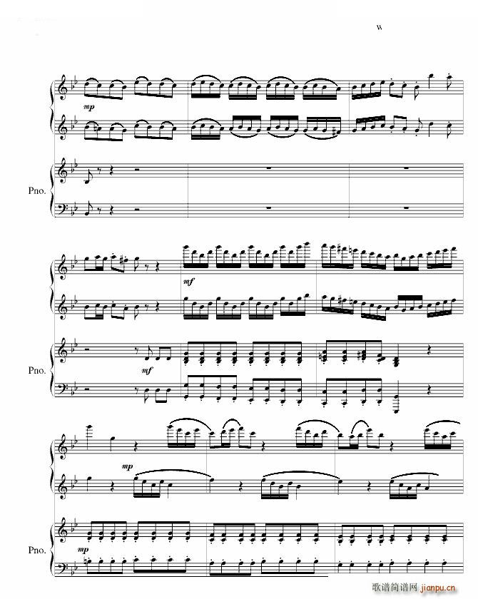 沙巴女王 四手联弹(钢琴谱)6