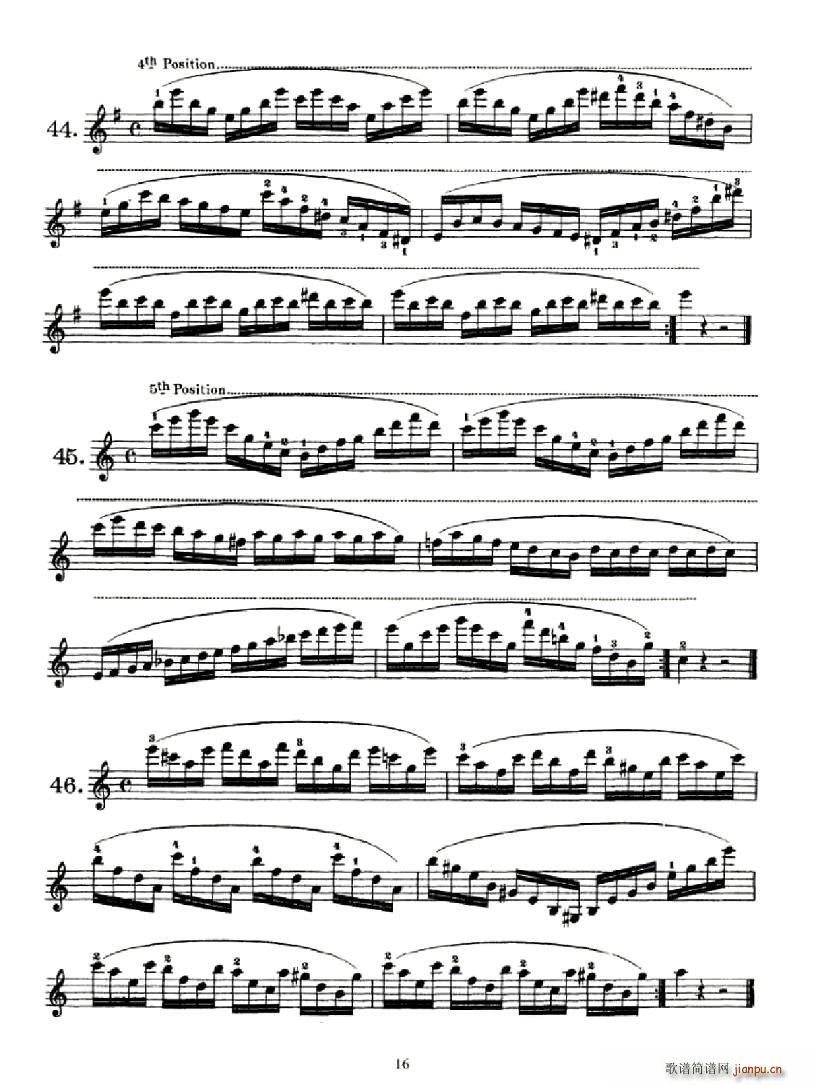 School of Mechanism,Op.74(小提琴谱)16