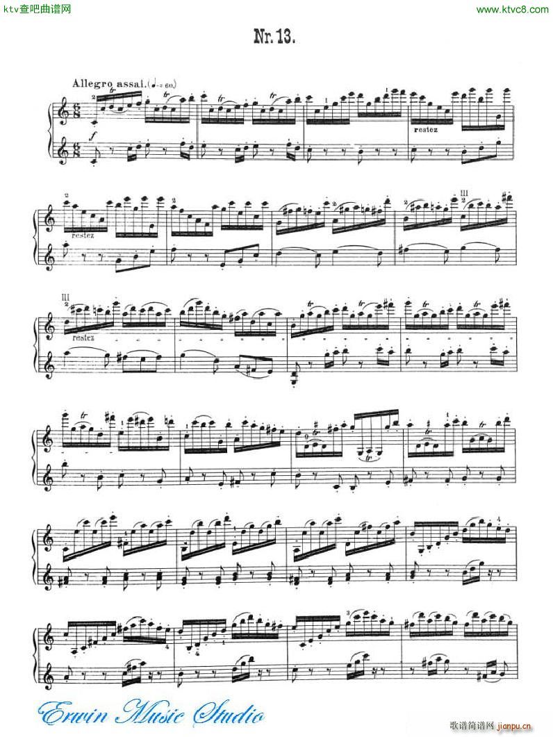 加维尼耶 24首隨想曲Pierre Gavinies 24 Caprices 13 16(十字及以上)1