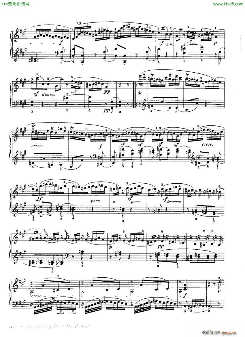 Clementi 25 5 Sonata Fsharp minor(钢琴谱)5