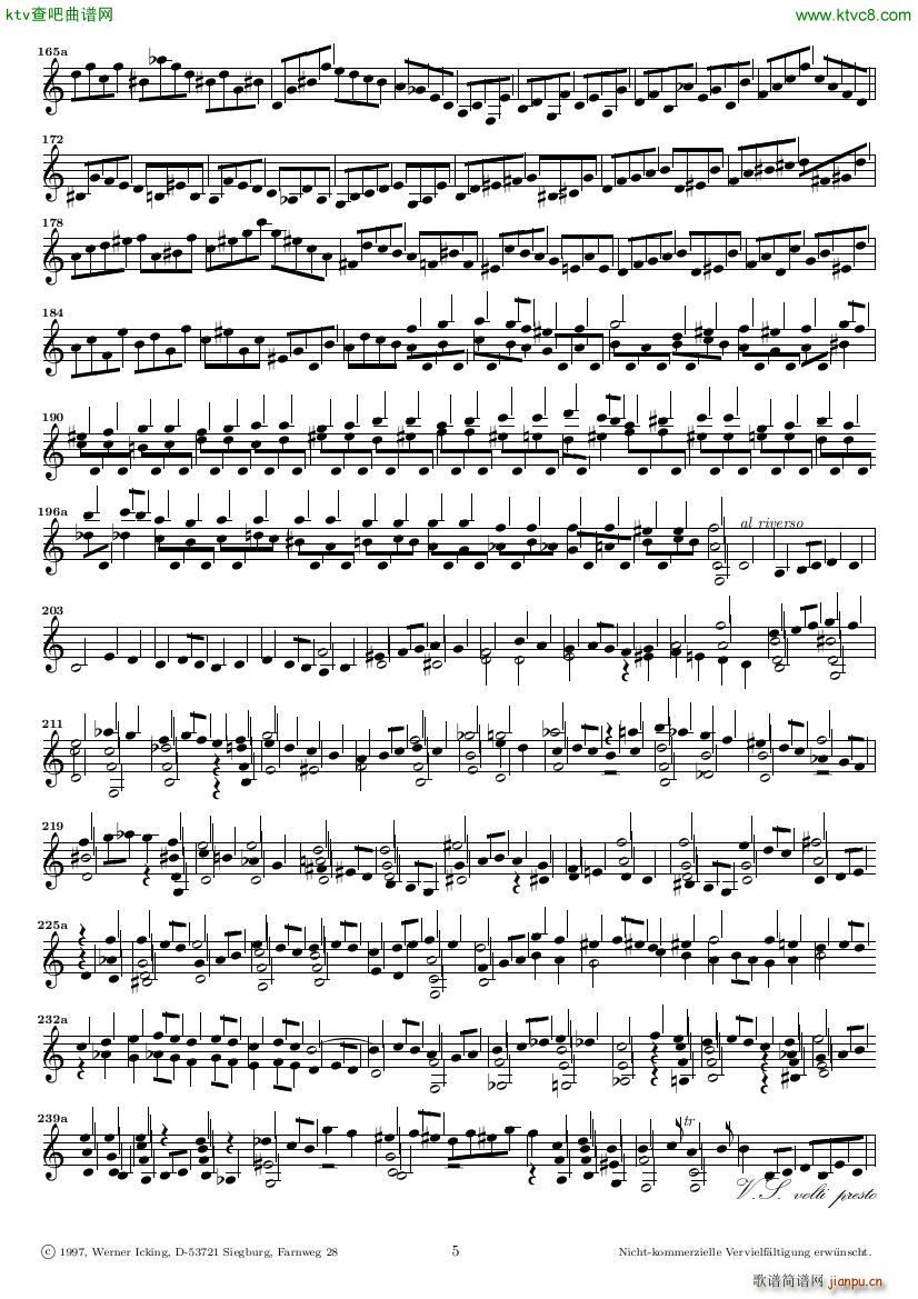 Bach JS BWV 1005 Sonata for Solo Violin in C(钢琴谱)5