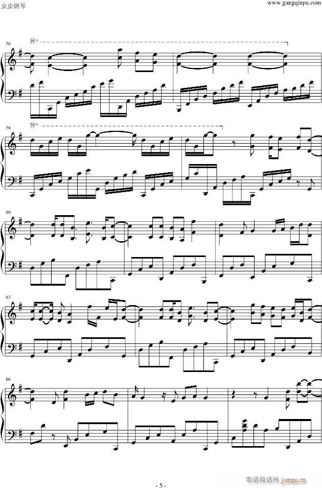 THROUGH THE YEARS(钢琴谱)5