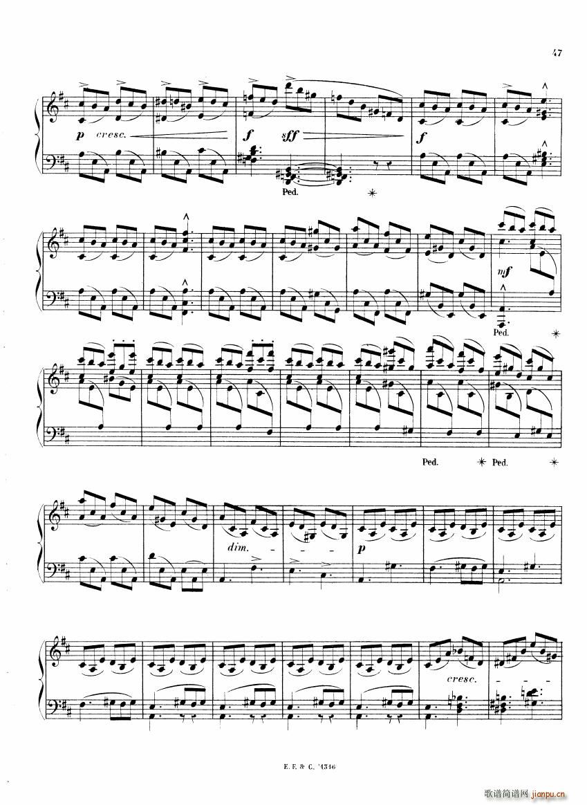 Chaminade 6 Etudes Op35 二(钢琴谱)6