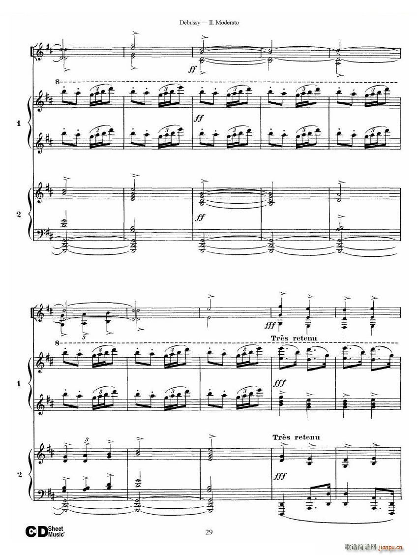 Debussy Printemps II Printemps II(十字及以上)29