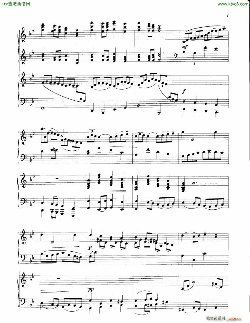 Berggrun Chorale and Fugue Theme by JS Bach(钢琴谱)7