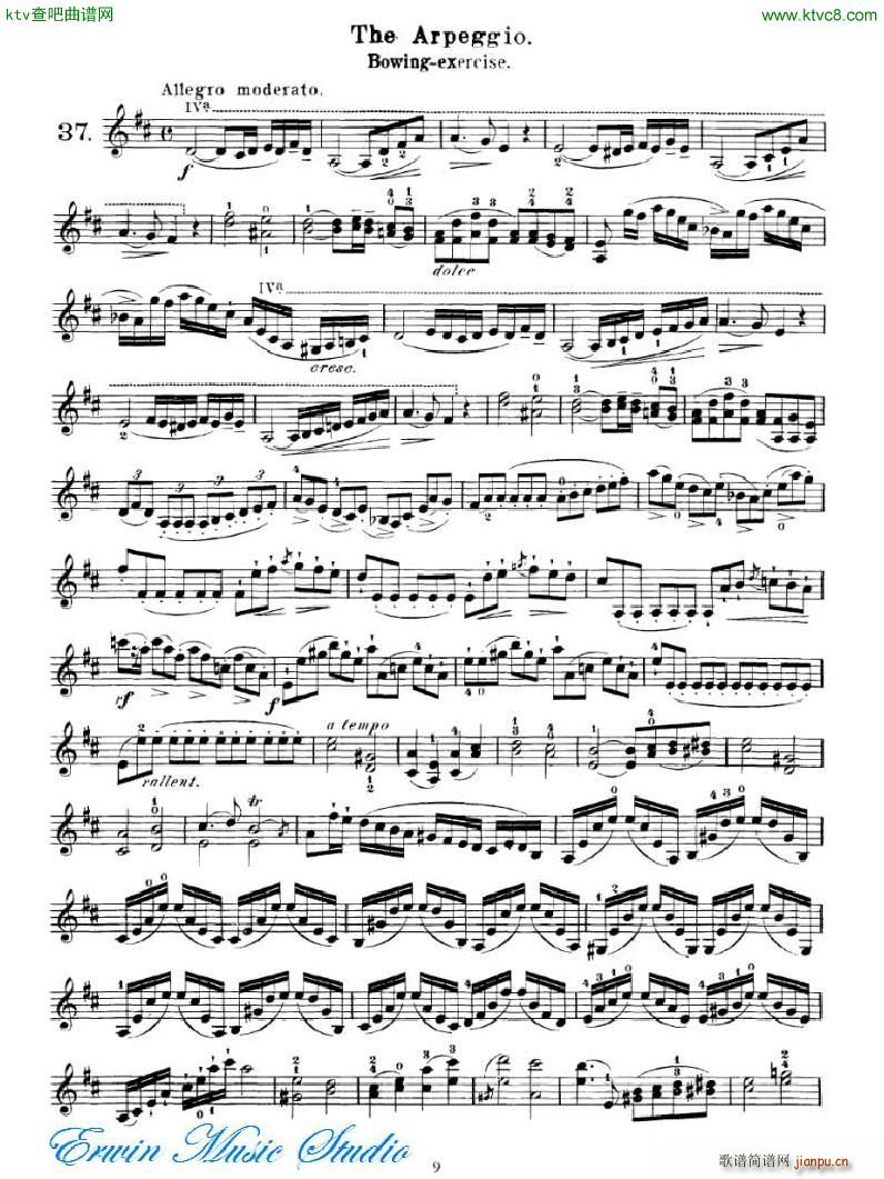 马扎斯 75首渐进式旋律练习 图书2 27首Brilliante 练习1(十字及以上)9