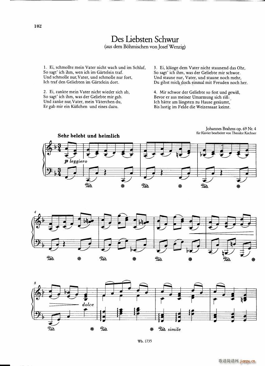 Brahms and his friends Anthology 3(钢琴谱)34