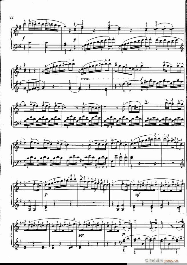 钢琴 不可不弹的世界钢琴名曲100首 五(钢琴谱)23