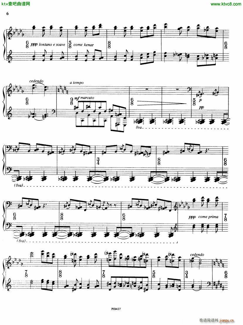 Ginastera op 53 Sonata No 2(钢琴谱)6